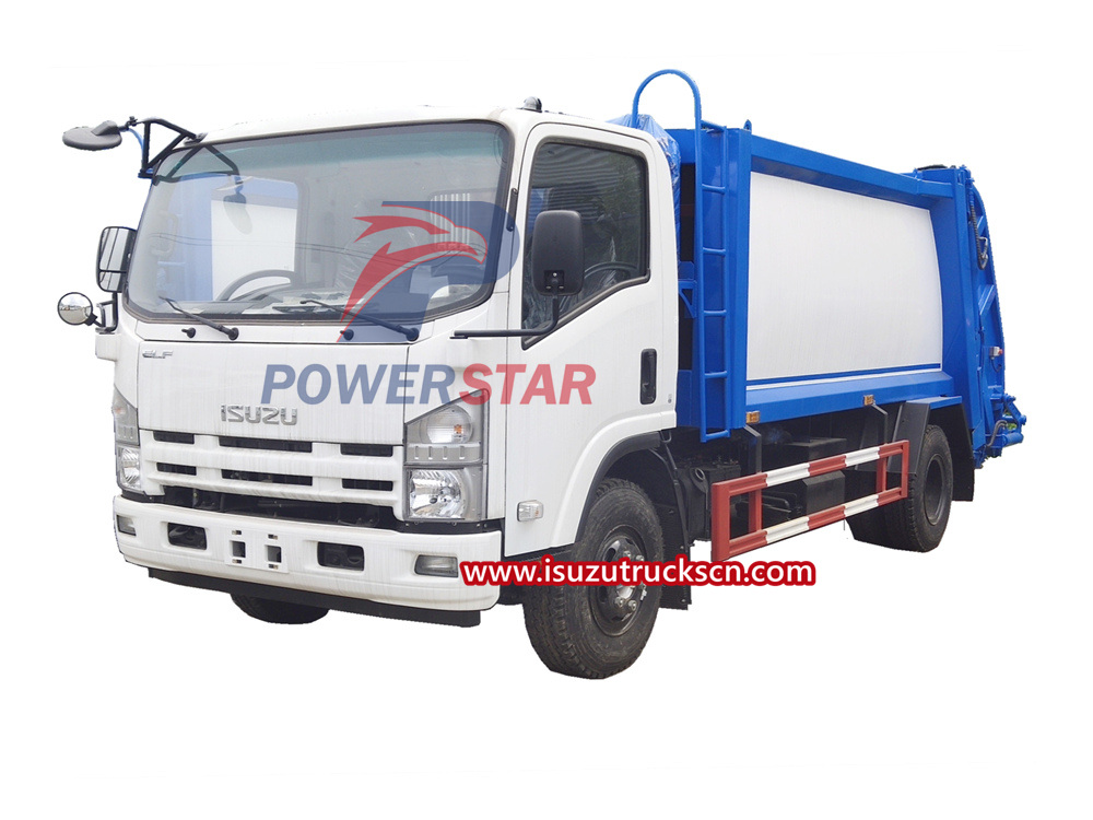 Isuzu garbage compactor truck