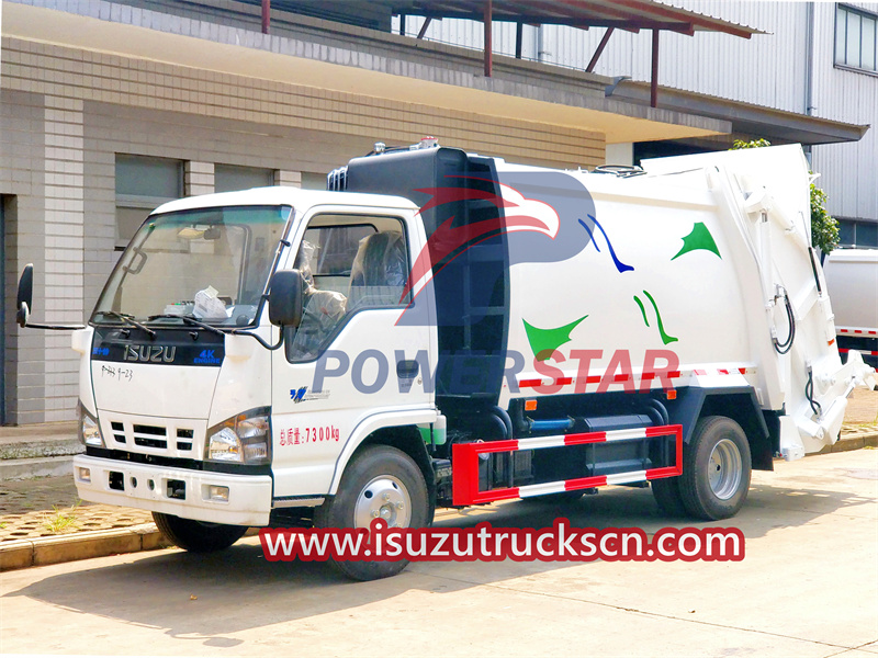 Isuzu garbage compactor truck