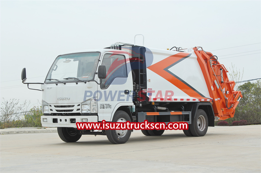 ISUZU NKR refuse compactor vehicle low price