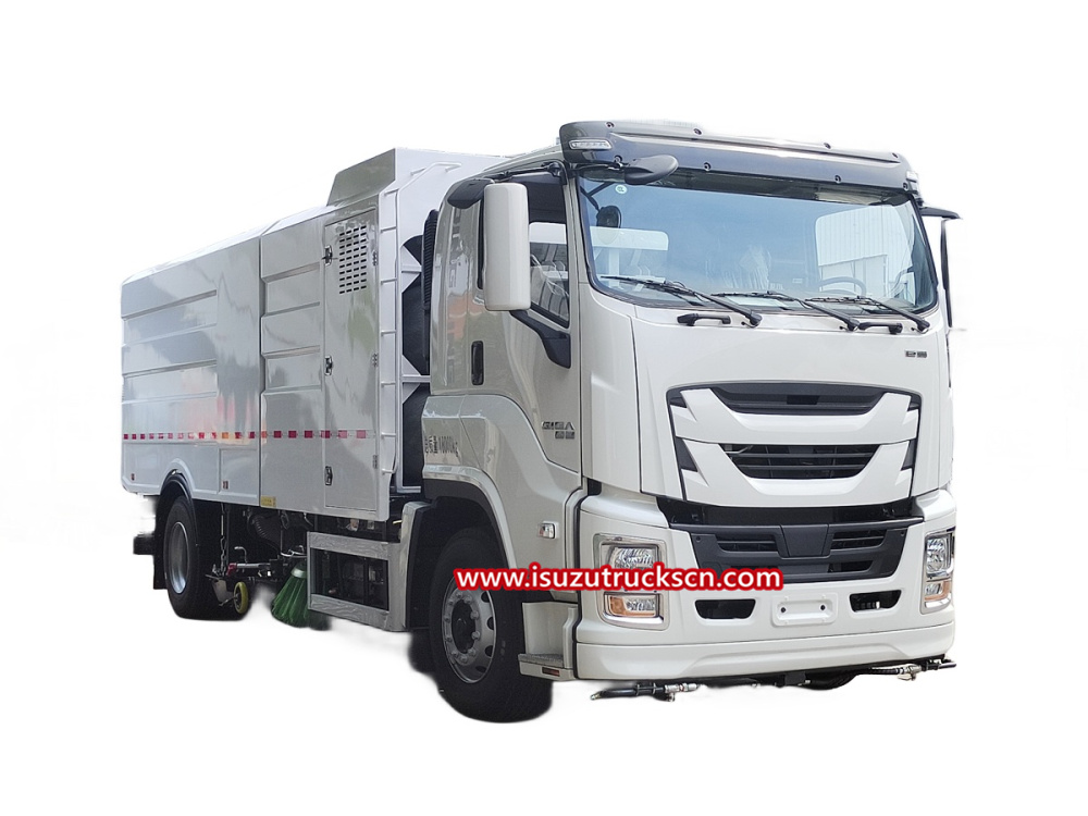 Giga Isuzu EV Electric Street Road Cleaning Sweeper Truck