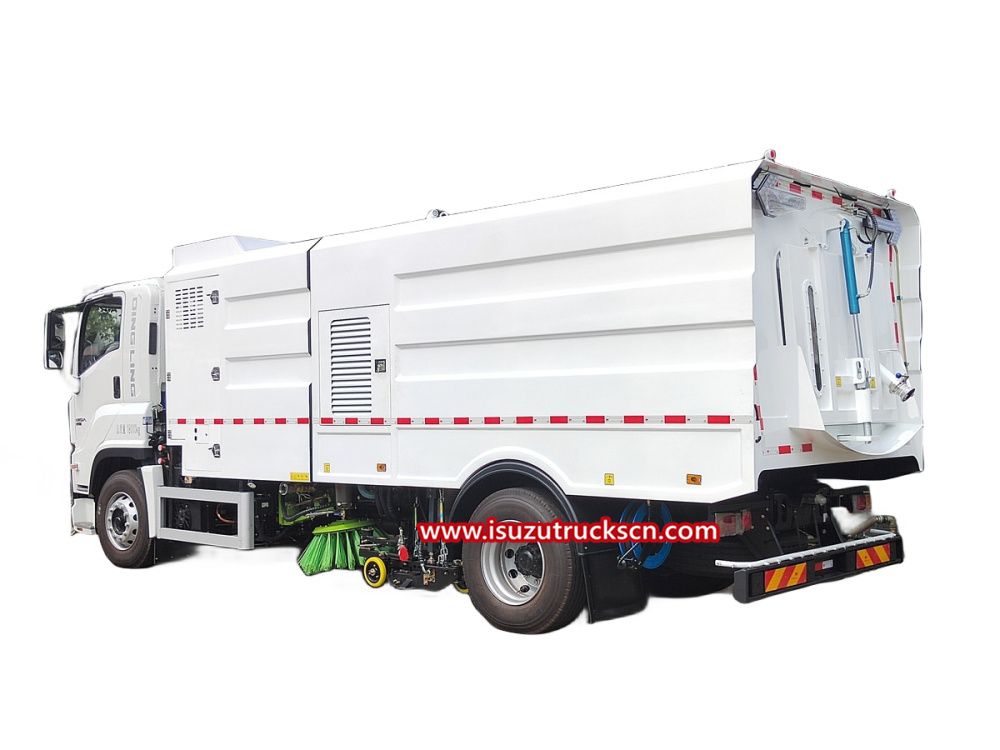 Giga Isuzu EV Electric Street Road Cleaning Sweeper Truck