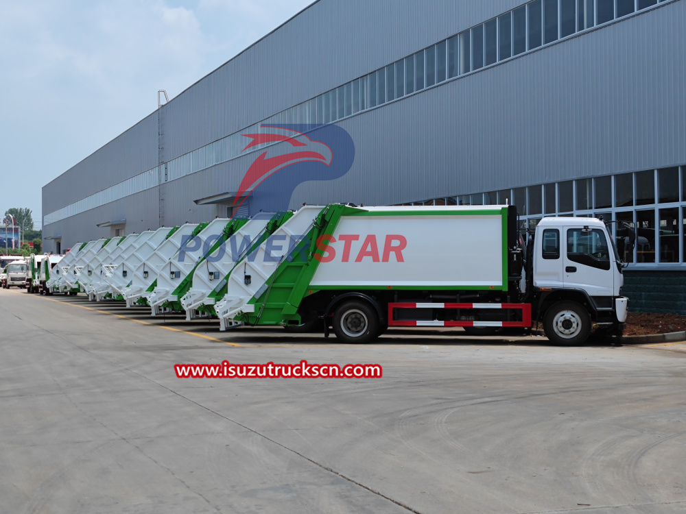 Refuse compactor truck Isuzu factory testing check list