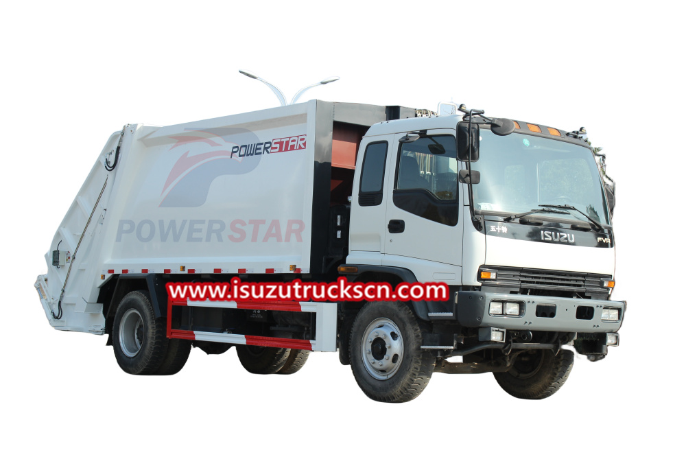 Philippines FVR Latest compactor garbage truck Isuzu 12cbm