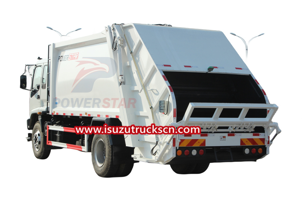 Philippines FVR Latest compactor garbage truck Isuzu 12cbm