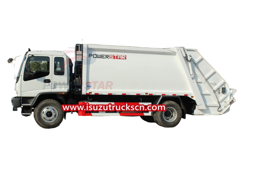 Philippines FVR Latest compactor garbage truck Isuzu 12cbm