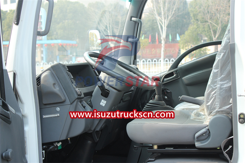 Isuzu water bowser driver cabin