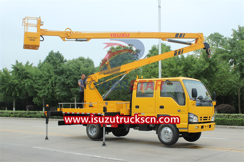 Isuzu truck mounted boom lift