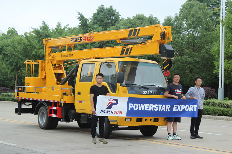 ISUZU truck mounted boom lift