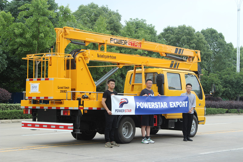 Isuzu truck mounted boom lift