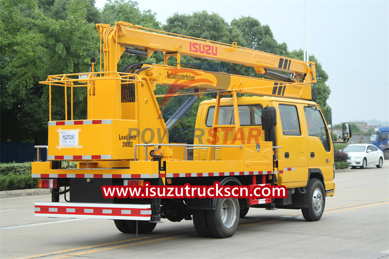 Isuzu truck mounted boom lift