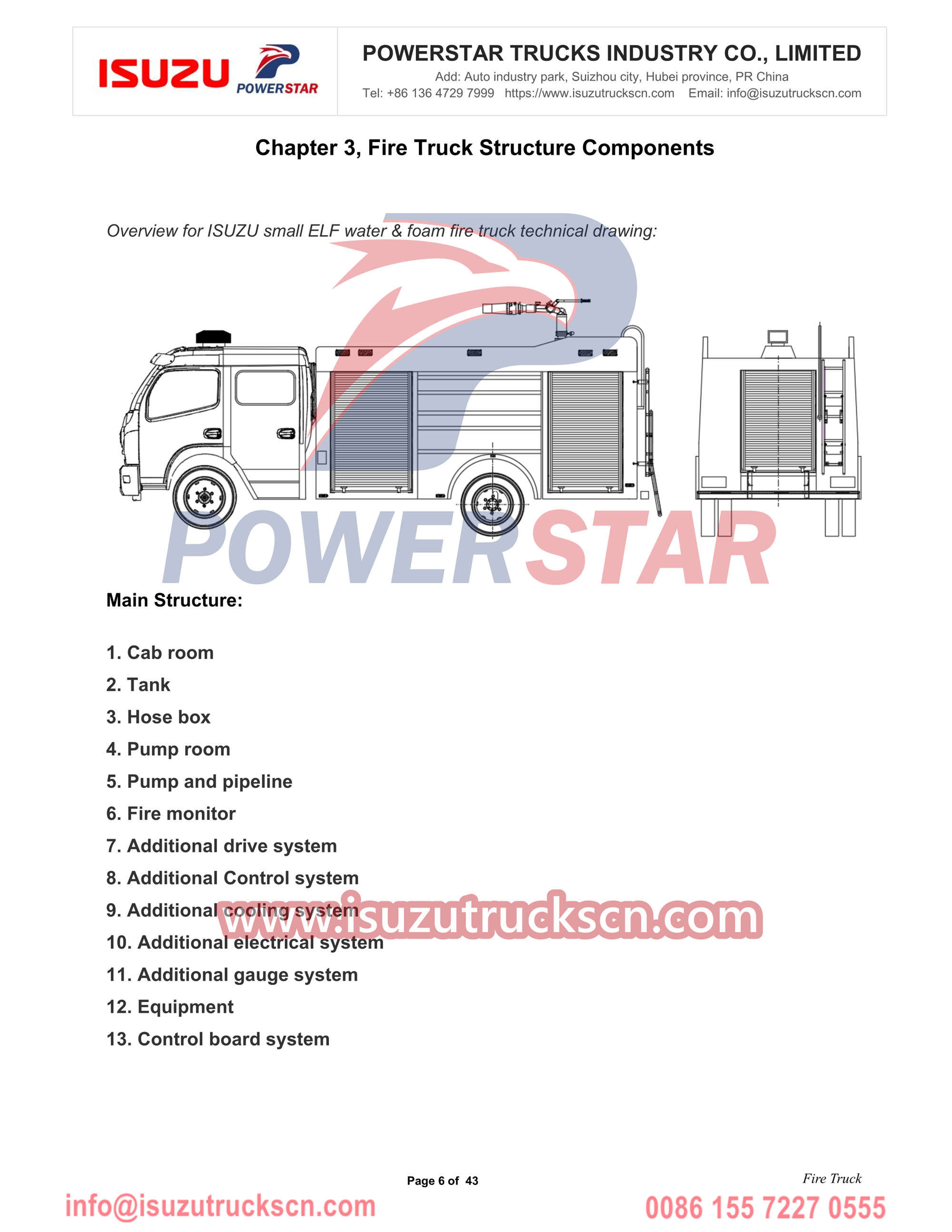 Isuzu fire tender