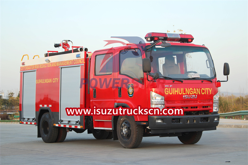 Isuzu fire truck ELF