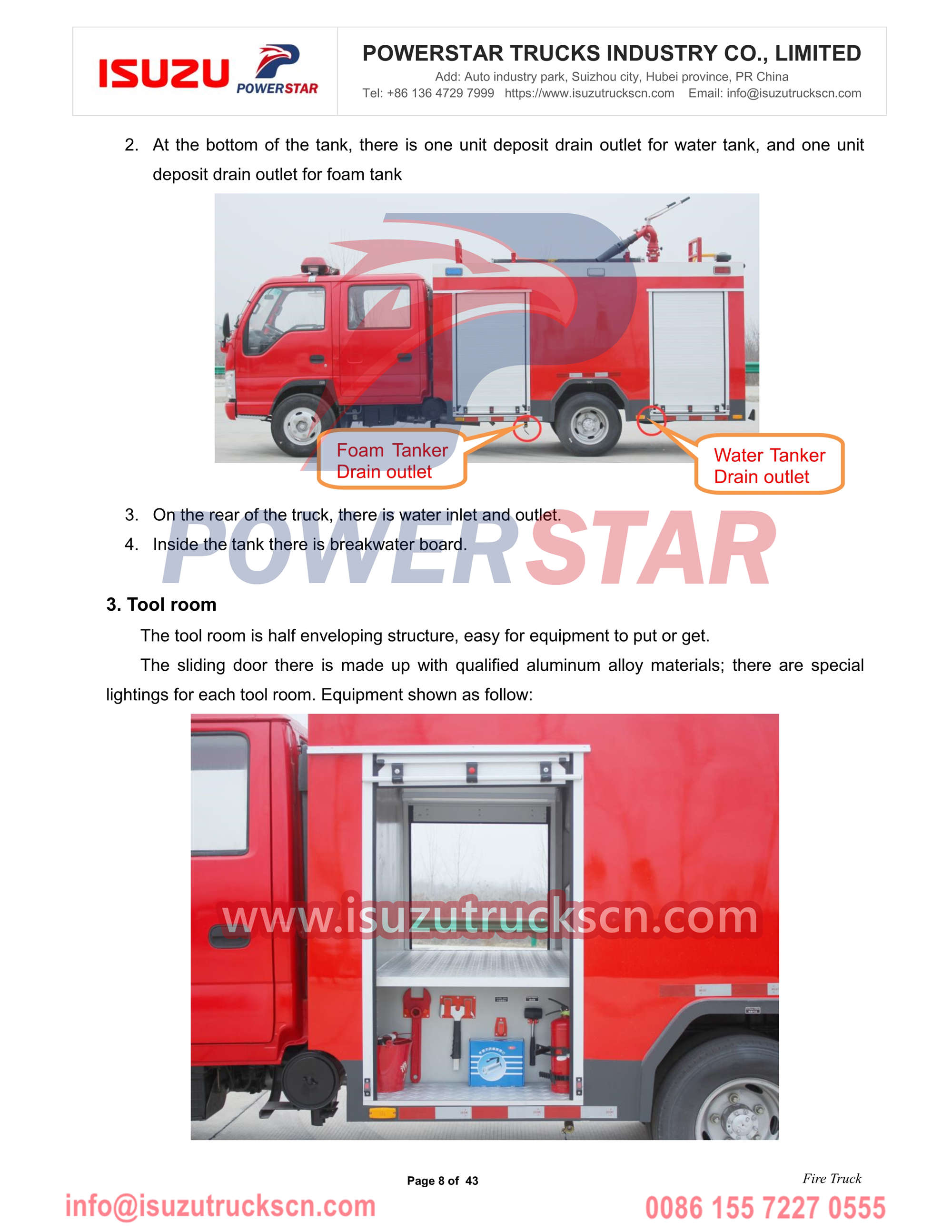 Isuzu fire tender