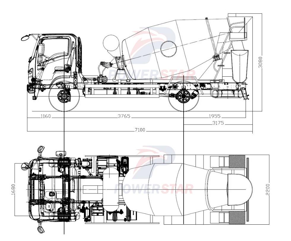 Philippines ISUZU FTR Concrete Transit Mixer Truck