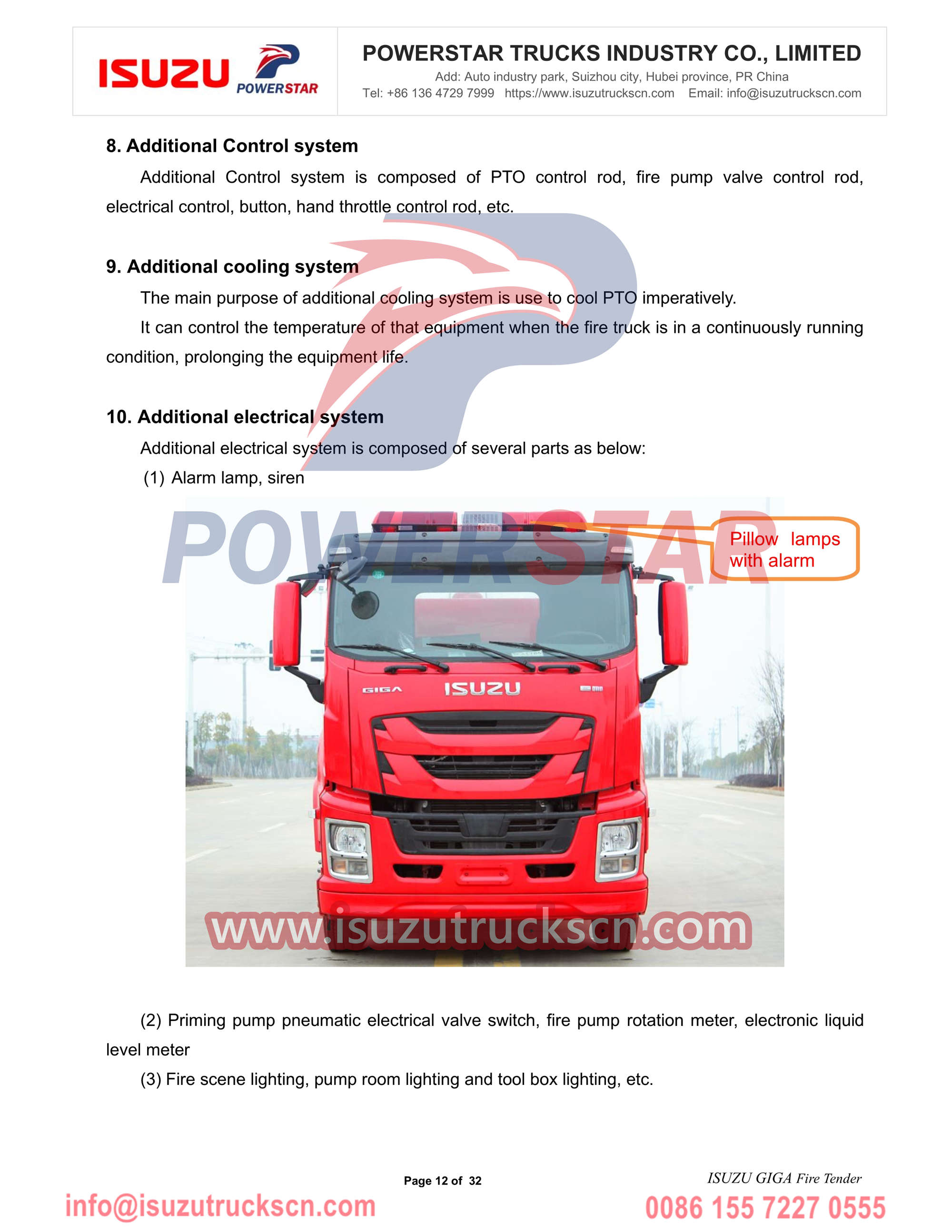 Isuzu fire tender