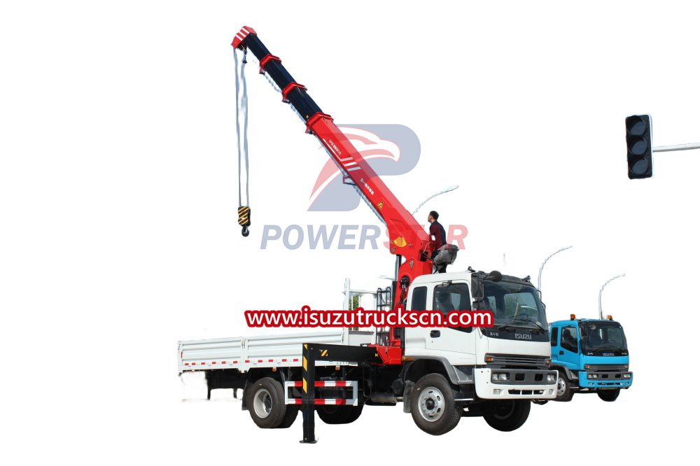 Myanmar Isuzu FTR chassis Truck Loader Crane Palfinger sps25000