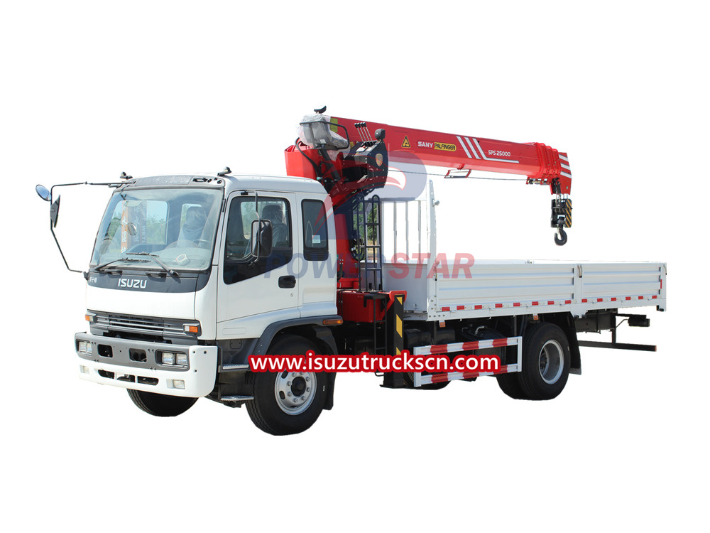 Myanmar Isuzu FTR chassis Truck Loader Crane Palfinger sps25000