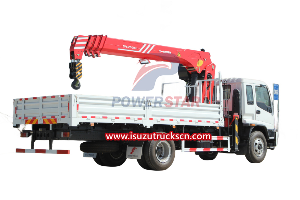 Myanmar Isuzu FTR chassis Truck Loader Crane Palfinger sps25000