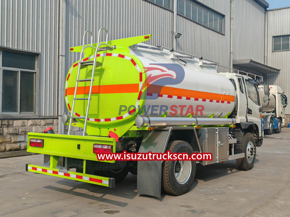 Isuzu all drive 4x4 aluminum Mobile Fuel Delivery Trucks