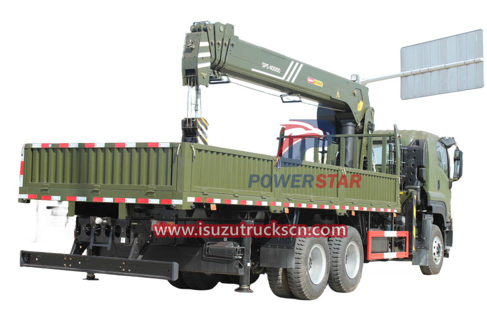 New used Military Isuzu Giga Truck Mounted 16tons Palfinger SPS40000 Telescopic Boom Cranes