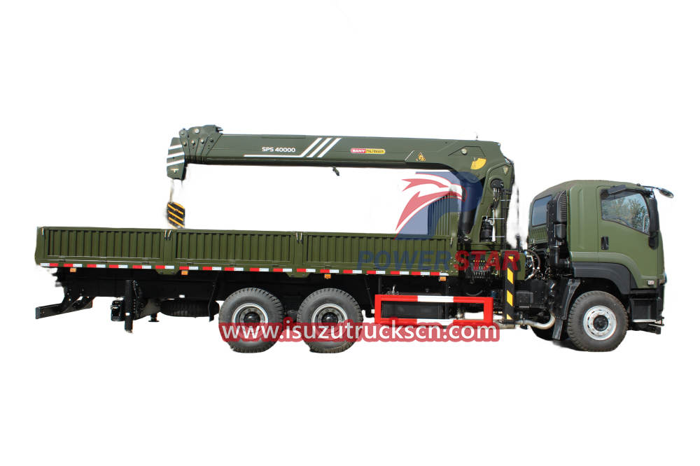 New used Military Isuzu Giga Truck Mounted 16tons Palfinger SPS40000 Telescopic Boom Cranes