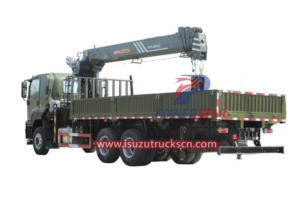 New used Military Isuzu Giga Truck Mounted 16tons Palfinger SPS40000 Telescopic Boom Cranes