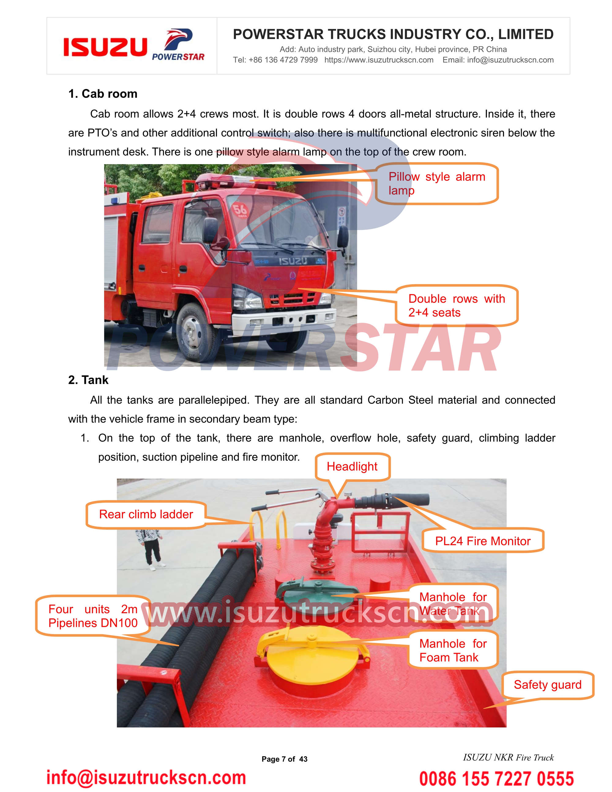 ISUZU NKR fire truck