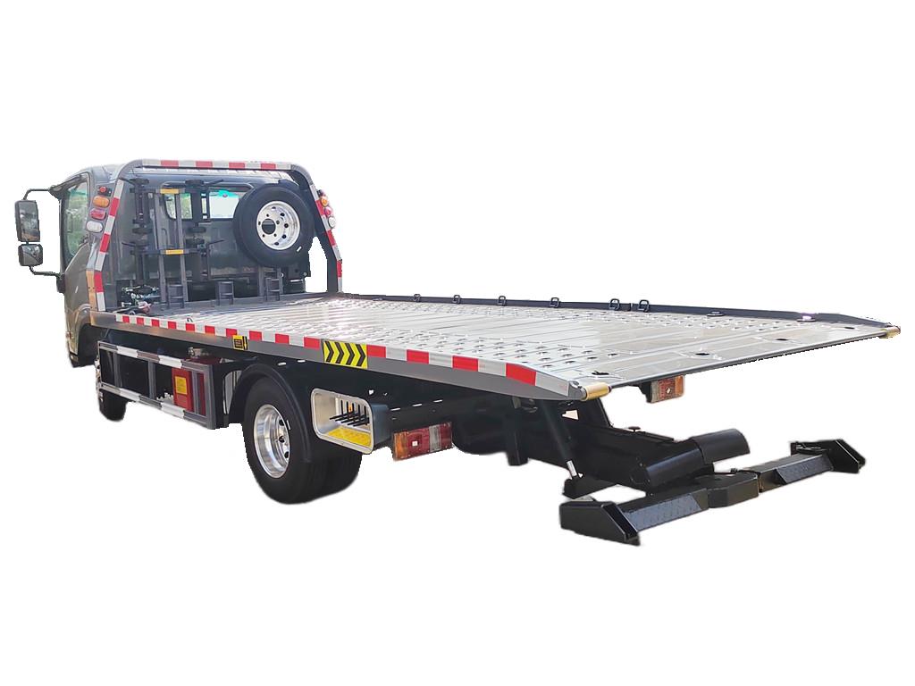 ISUZU NPR flatbed wrecker truck