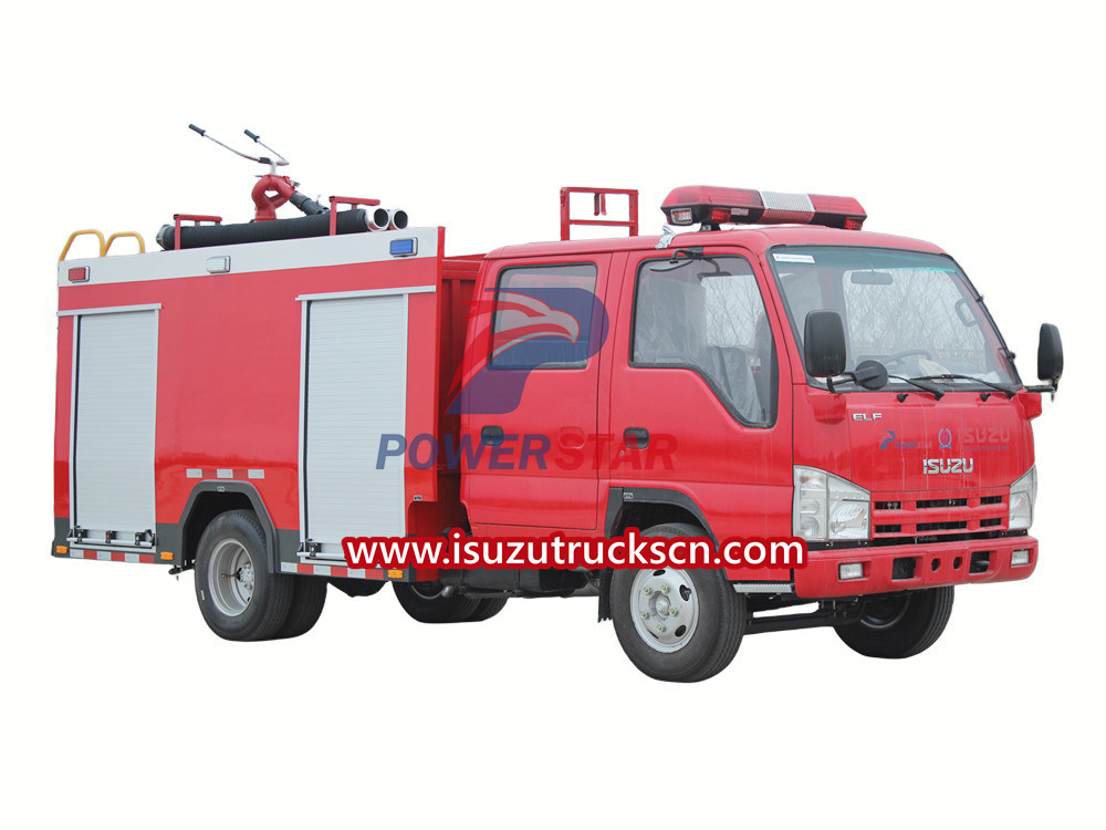 Isuzu dry powder fire truck