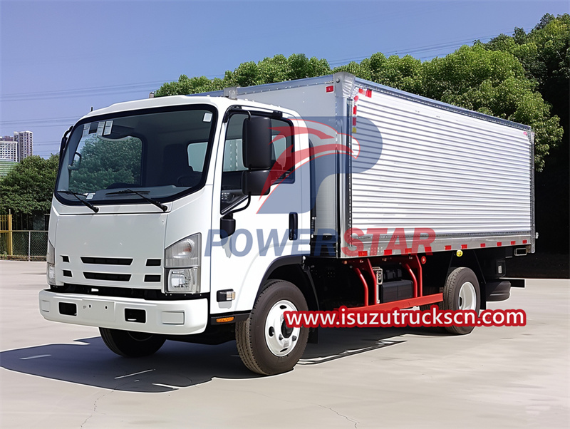 Isuzu aluminum van truck