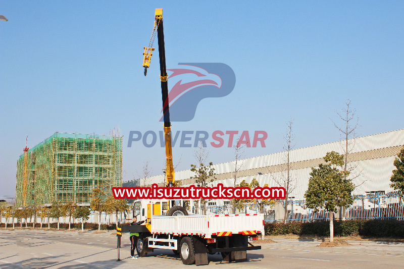 Isuzu crane truck NPR