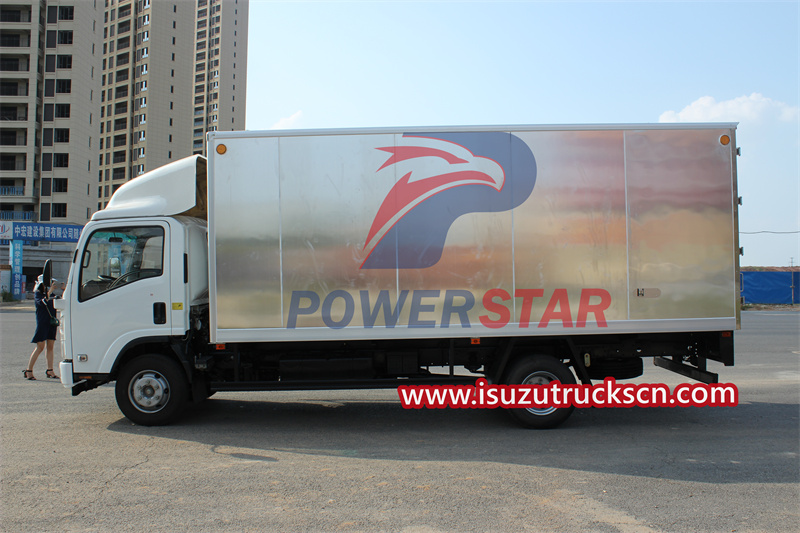 Isuzu aluminum van truck