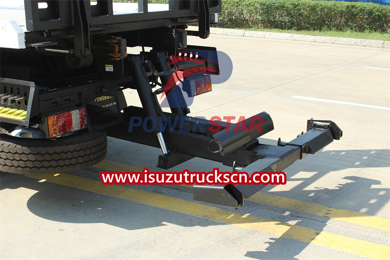 Isuzu wrecker truck with crane