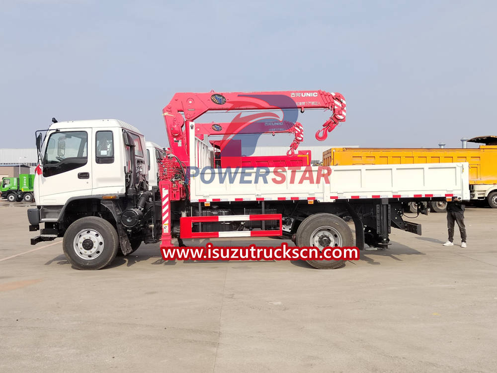 Isuzu 4x4 All Wheel Drive Boom Crane Truck 