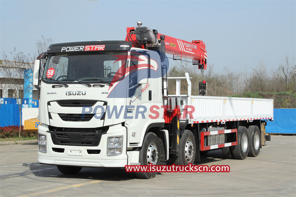 Isuzu GIGA truck with crane