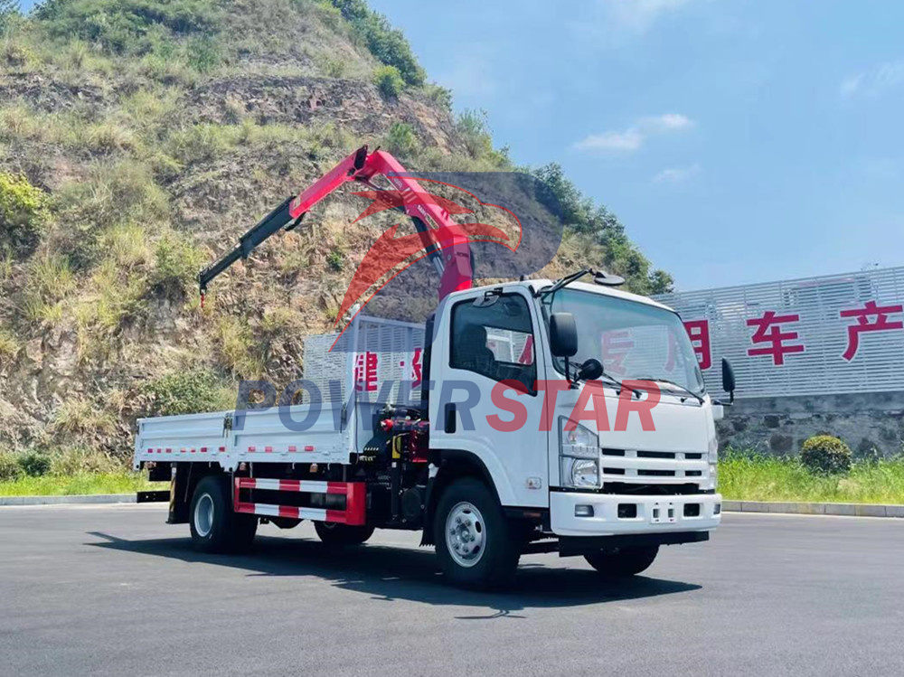 Isuzu knuckle Boom Crane Trucks