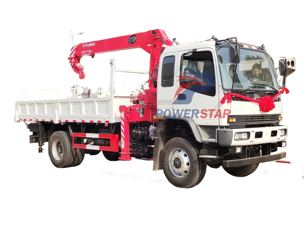 18 tons Isuzu FVR FTR AWD Boom Truck Crane