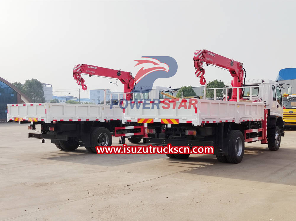 Isuzu 4x4 All Wheel Drive Boom Crane Truck 