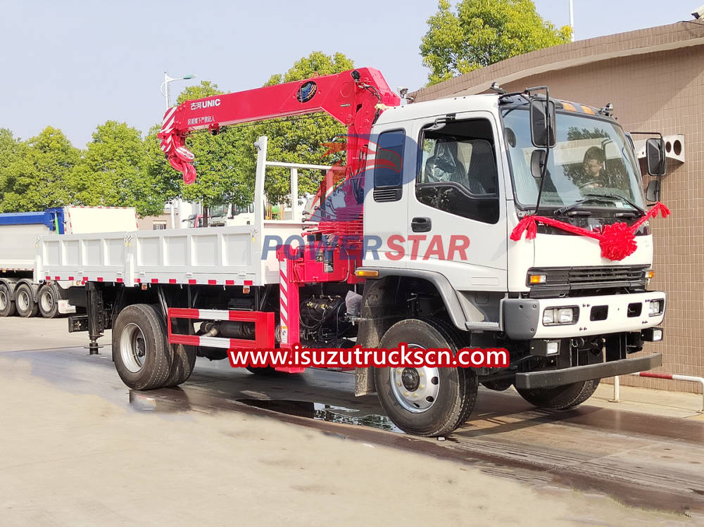 Isuzu 4x4 All Wheel Drive Boom Crane Truck 