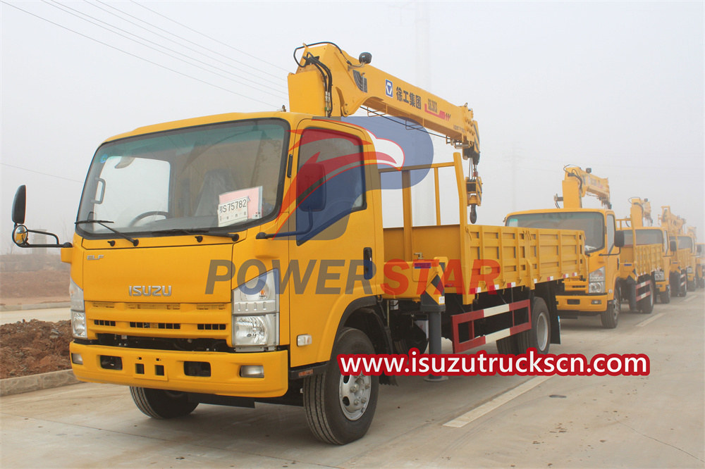 Isuzu truck with crane