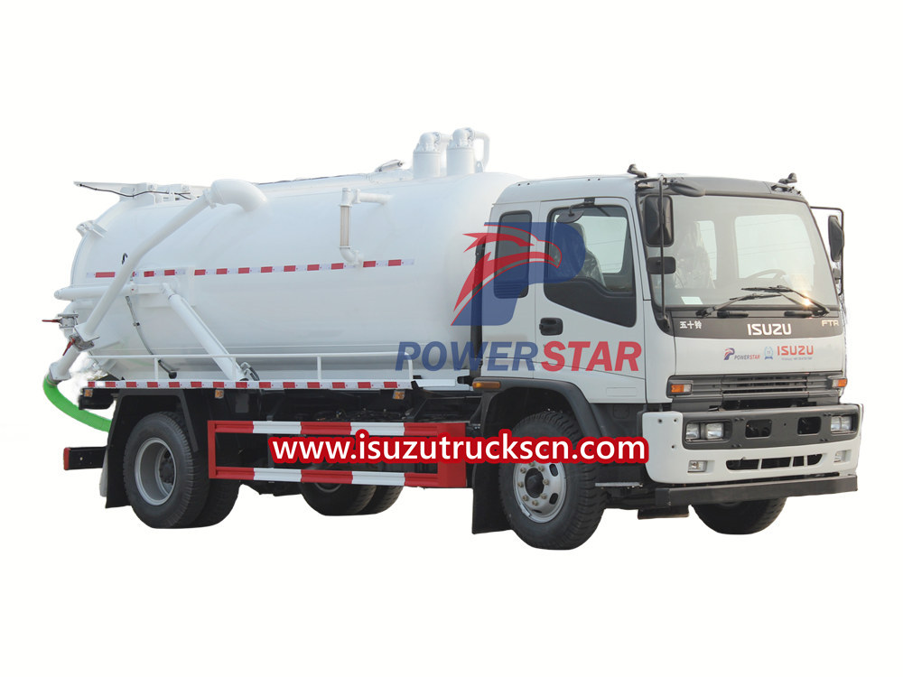 Isuzu vacuum tanker