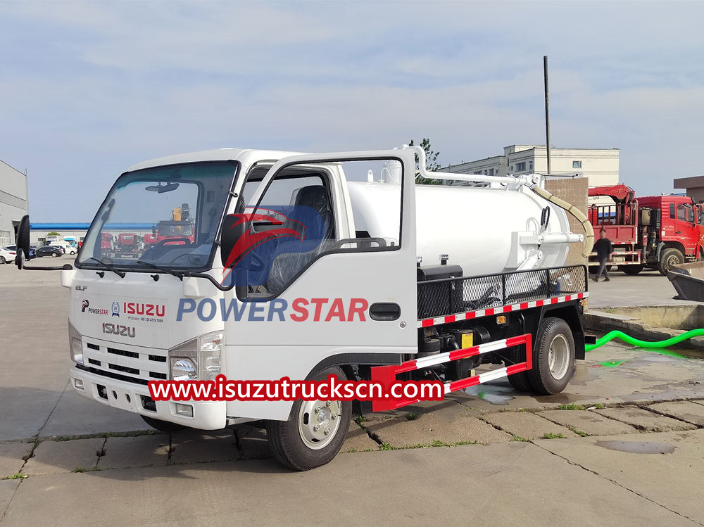 Isuzu septic tank vacuum truck