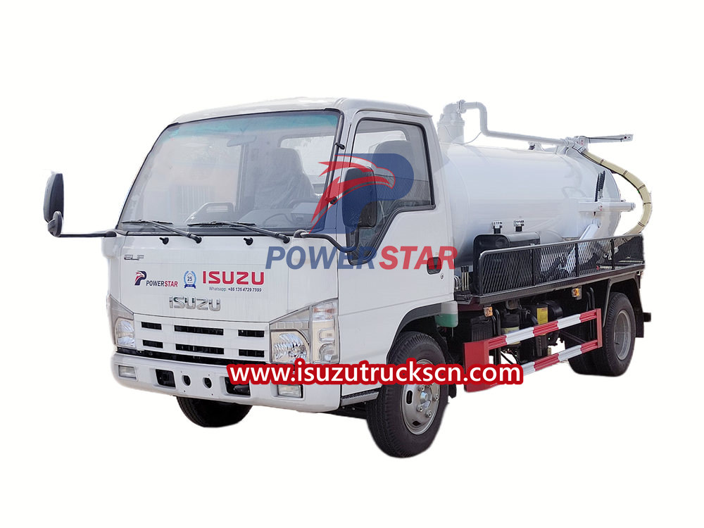 Isuzu septic tank vacuum truck