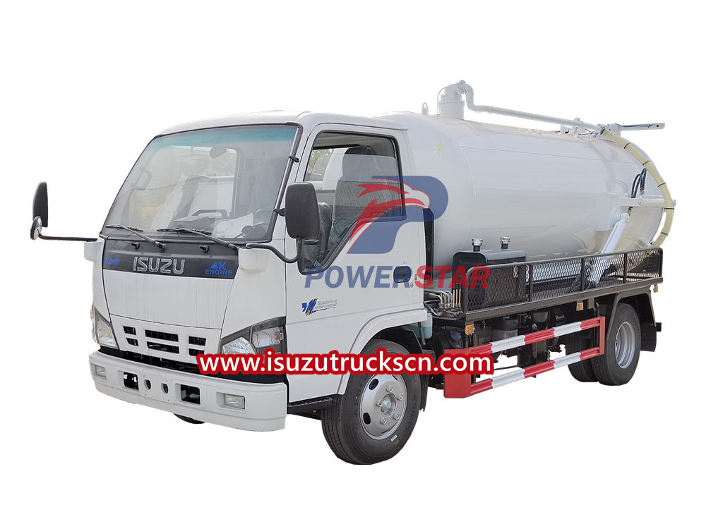 Isuzu vacuum sewage suction truck