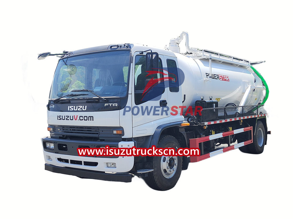 Isuzu sewage suction truck