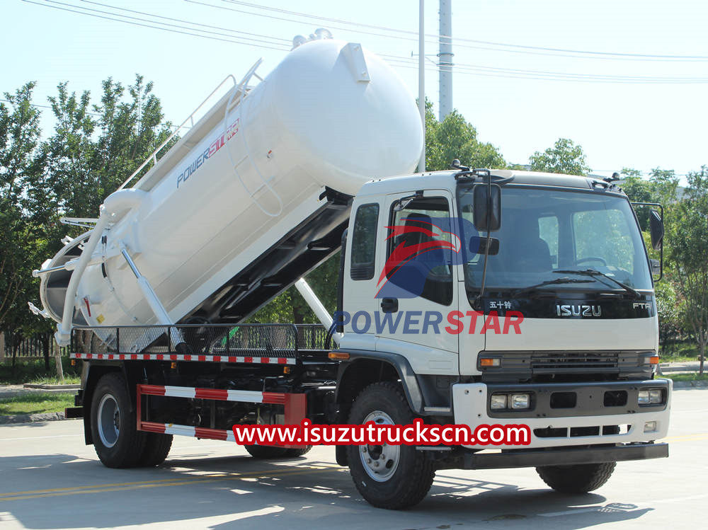 Isuzu sewage truck