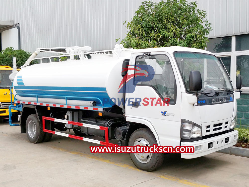 Isuzu fecal suction truck