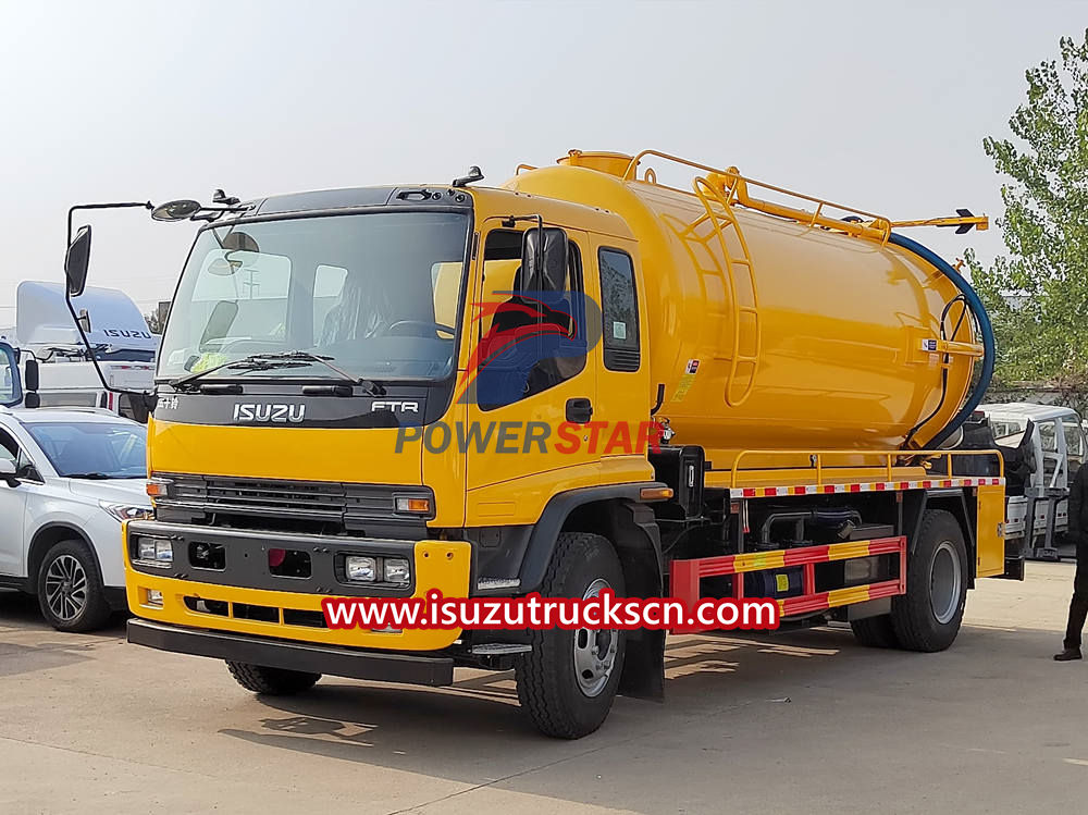 Isuzu combined jetting truck