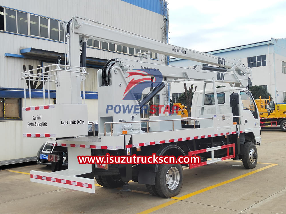 Isuzu aerial platform truck