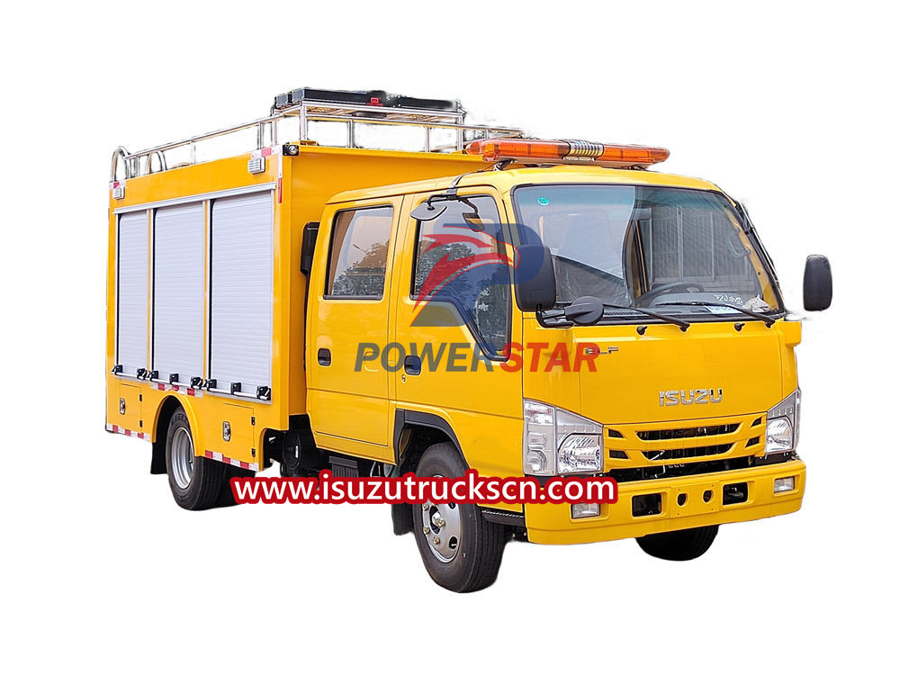 Isuzu emergency lighting truck